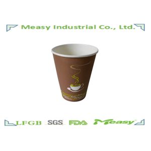9 OZ Single Wall Paper Cups with Personalized Printing , Coffee Takeaway Cup