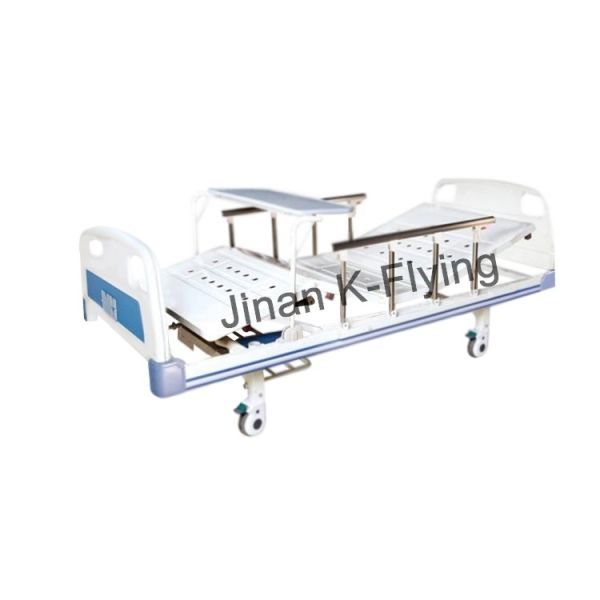 Quality Foldable Two Cranks Manual Nursing Bed IV Holes wholesale