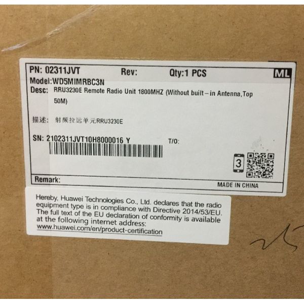 Quality Huawei Atom RRU RRU3230E 02311JVT  WD5MIMRBC3N 02311KFE WD5MIMRBC3N1  RRU3220E wholesale