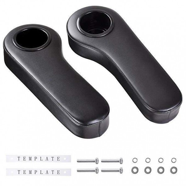 Quality Golf Cart Armrest for Golf Cart Rear Seat kit, Arm Rest with Cup Holder No Drilling Required wholesale