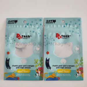 Cheap Custom Printed Packing Bag Plastic Food Zipper Packaging Bags With Heat Seal Handle for sale