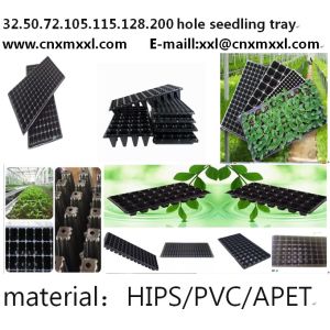Deep Polyethylene Degradable Plastic Growing Tray 1mm PVC Heavy Duty Seed Trays