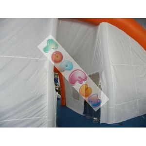 Large White And Orange PVC Inflatable Event Tent For Out Door Use