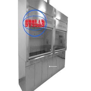 Manual Control Method Ducted Lab Fume Hood Easy to Audible And Visual Alarms