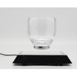 magnetic floating levitron bottom glass coffee cup display racks