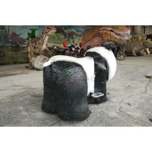 Coin Operated Electric Toy Car Walking Simulation Panda Ride For Playground