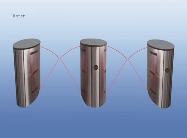 DC 24V Flap Barrier Gate Security Entrance Control Pedestrian Crowd Identificati