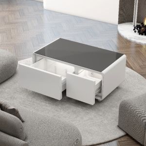 2024 Wine Cellar Table with Refrigerator -12C Wireless Charger Music Player