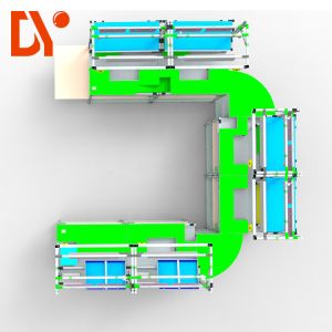 Double Face Assembly Line Workstations DY158 For Workshop Material Transfer