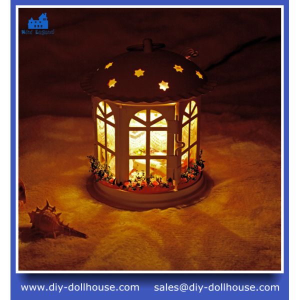 Mini Dollhouse DIY Dollhouse Building Model Educational Handmade Toy Model House I006