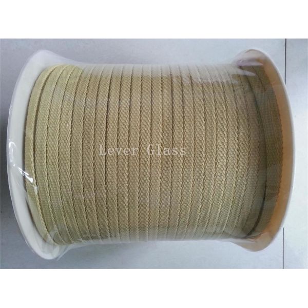 Quality 10*3mm North Glass Furnace Kevlar Aramid Fiber Rope For Glass Tempering Furnace wholesale