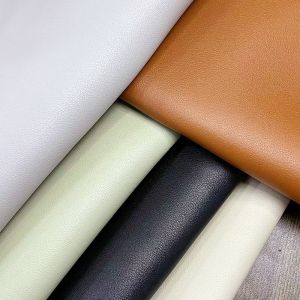 1.8mm Thickness 54/55" Width 40 Colors PVC Leather for Bags with Suede Backing