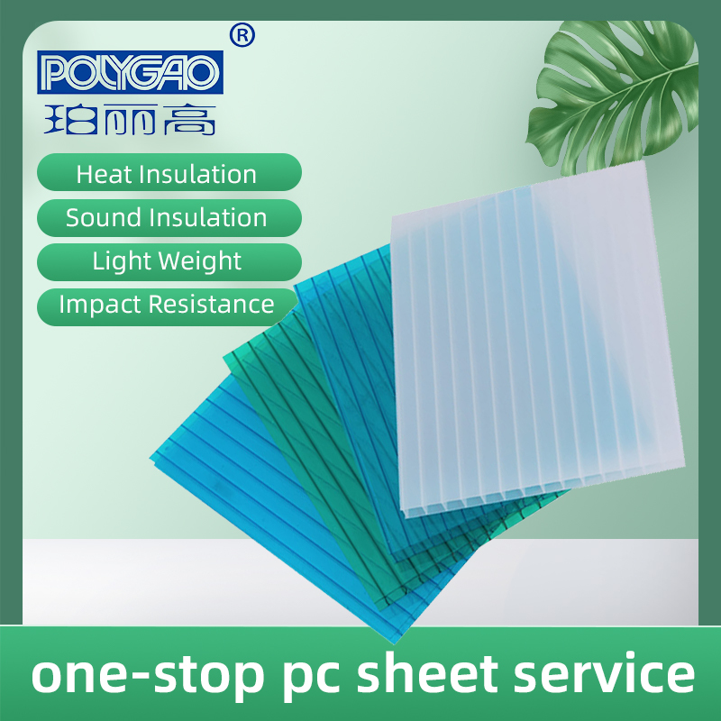 Alveolar Polycarbonate Sheet PC Hollow Panel with 2.8-12mm Thickness 2100mm