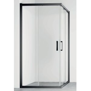 Square Shower Room, Enclosure With Aluminum Frame,Double Sliding Door ,Corner