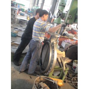 Large Double Flanged Butterfly Valve / Water Butterfly Control Valve