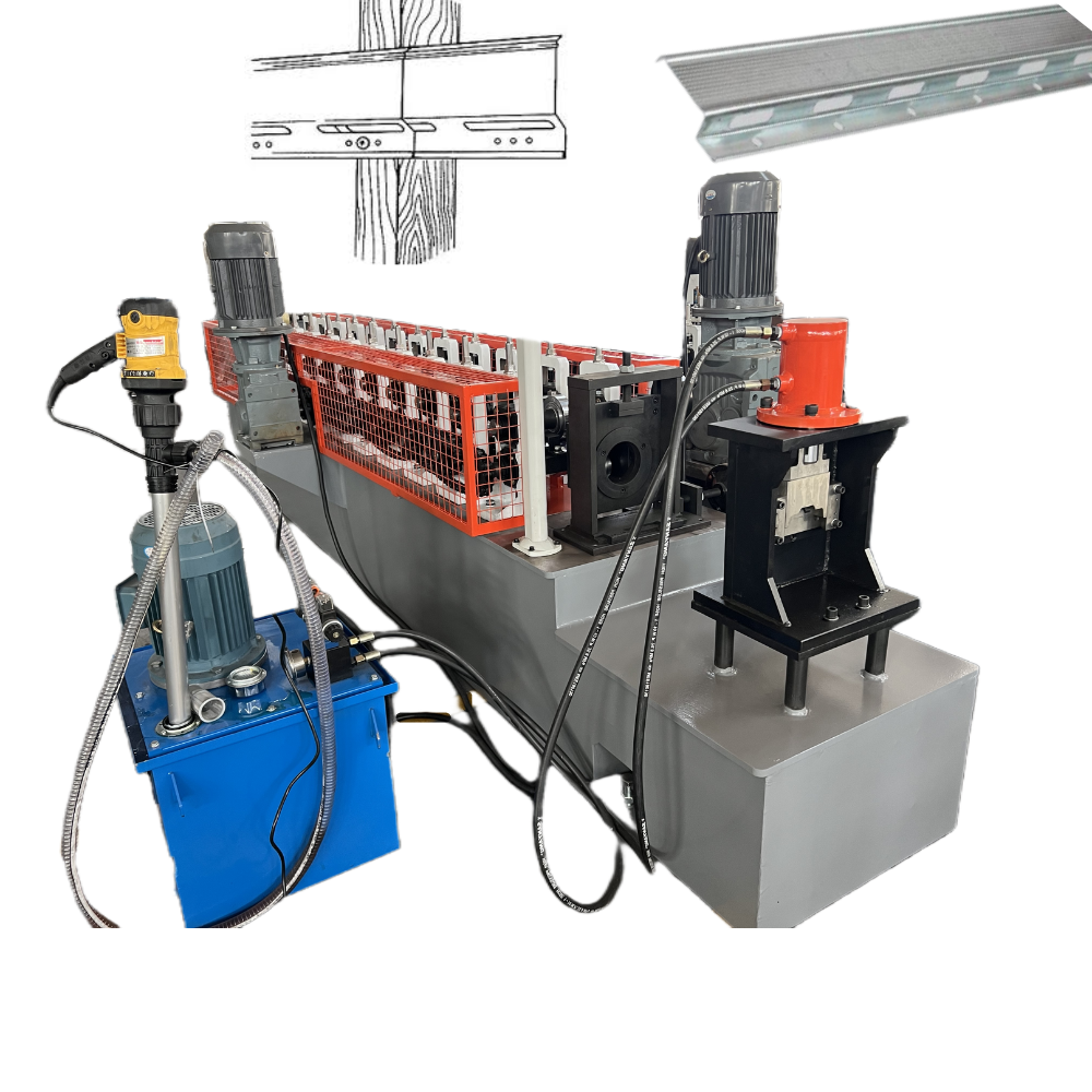 0.6-1.0mm RC Galvanized Steel Omega Profile Hat Channel Roll Forming Machine With Logo Embossing