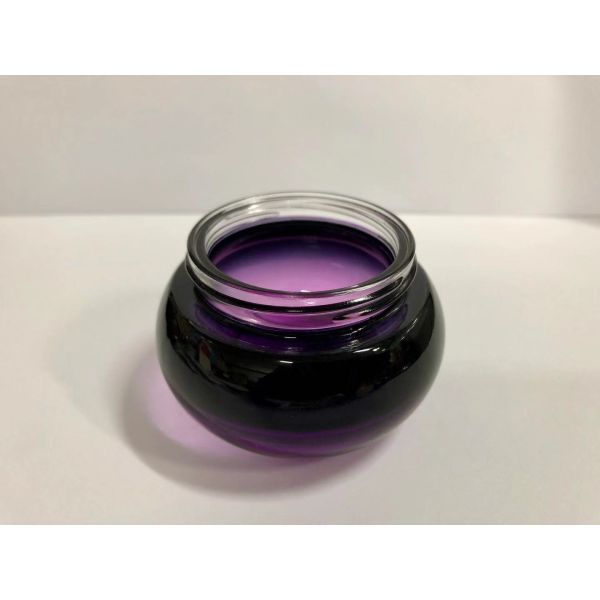 Round Glass Cream Jars Cosmetic Packaging Cream Bottles Various Color And Printing