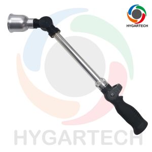China Thumb Control Metal Extended Soft-rain Sprayer With 20cm Metal Extended Tube With Adjustable Angle To Control Spray Direction on sale
