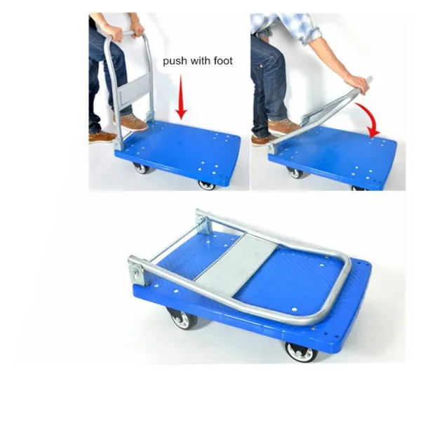 Quality Silent Smooth Rolling Platform Trolley Cart With Swivel TPR/PU Wheels wholesale
