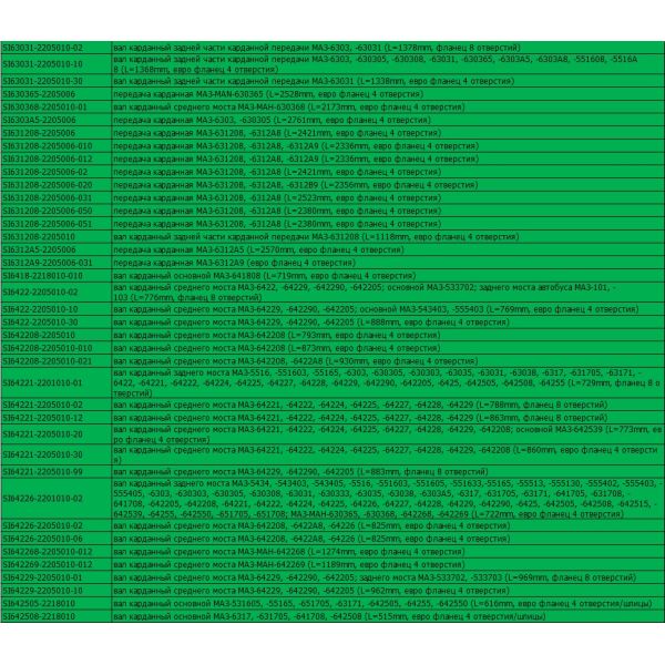 Cardan Shaft Driveshaft Front Axle UAZ 3303-60-2203010-10 / For Production Of JSC "UAZ" 452 With Article 5. PPC