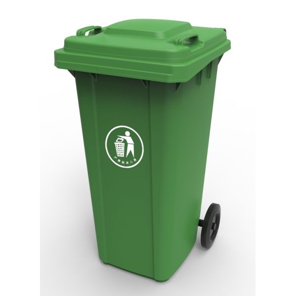 120L industrial color codes waste bins for schools outdoor garbage can storage