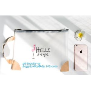 Personalized Neoprene Pencil Case, Neoprene Pencil Bag, Zipper Transparant PVC