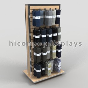 Freestanding Slatwall Display Stands Double Sides For Smartwool Socks