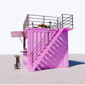 Steel Frame and Galvanized Steel Bending Prefabricated Container Restaurant