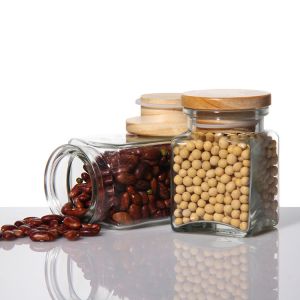 100ml Empty Glass Coffee Jars canisters For Cookie Sugar Tea Pudding Honey