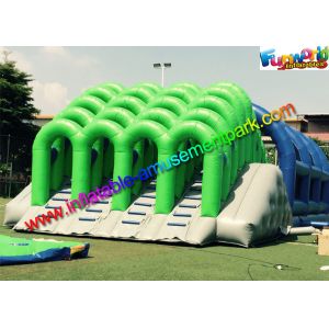 Fire Retardant PVC Inflatables Obstacle Course 5K Climbing Jumping Castle