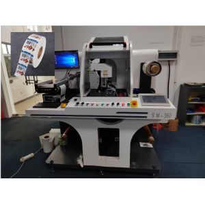 Cheap SM-360 High Precision 0.1-3mm Laser Cutting Label Machine with ±0.1mm Cutting Accuracy for sale