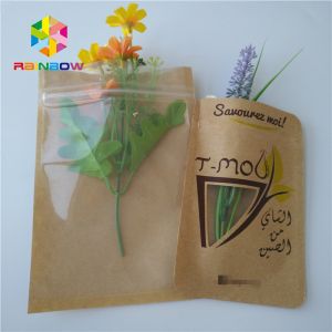 China Brown Kraft Paper Bag Packaging Filter Coffee Powder Bags Matt Surface With Window on sale