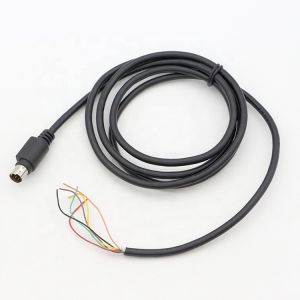 Customization 6 7 8 PIN MINI DIN to Pigtail Open Tinned Wire Cable