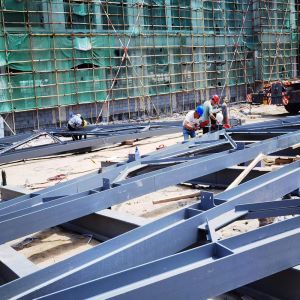 Customizable Steel Structure Factory with PVC Rain Spout