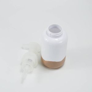 250ml Capacity PET Collar Foam Pump Bottle with Wavy Pattern and Irregularity