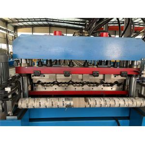 High Speed Tile Roll Forming Machine 10T Hydraulic Decoiler With Gear Box Drive