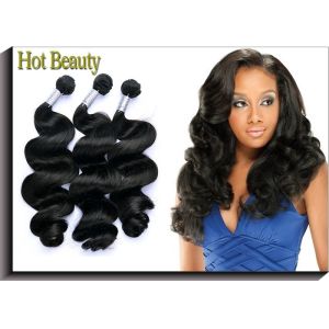 China Loose Wave Virgin Peruvian Hair Extensions Natural Wave 20 Inch Peruvian Human Hair on sale