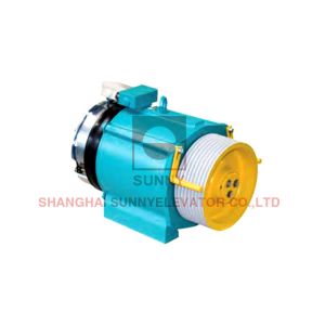 Elevator Traction Machine Elevator Spare Parts 240mm Sheave Diameter Blue