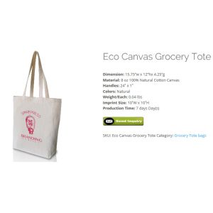 custom zipper organic cotton canvas tote shopping bag with black logo,eco