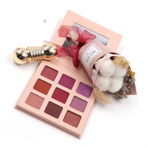 ISO 22716 Waterproof Cream Glitter Eyeshadow Palette With Mirror