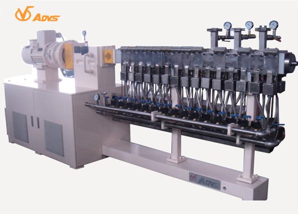 Quality 3 Phase Reactive Co Rotating Twin Screw Extruder With Devolatilization Vents wholesale