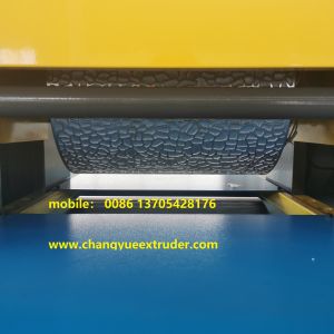 Push Structure PVC Foam Board Embossing Machine with Durable Frame Type