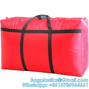 Heavy Duty Extra Large Moving Bags W/Backpack Straps - Strong Handles & Zippers,