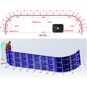 Light Weight LED Screen Truss Group Support Truss System For 640*480mm Cabinet