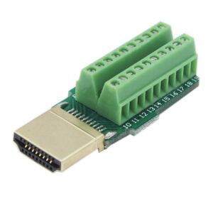 HDMI Male Jack to Screw Terminal Block Breakout Board Adapter