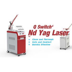 Cheap OEM&amp;ODM New arrival professional laser nd yag q-switched nd yag long pulse laser tattoo removal machine vescular lesion for sale