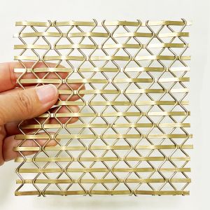 Cheap Custom Diamond Grille Woven Wire Mesh With Weft Diameter Of 1.2mm×2mm for sale