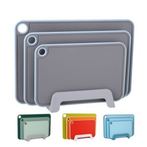 Cheap Non-Slip Cutting Boards with Juice Grooves Easy Grip Handle and Dishwasher Safe Design for sale