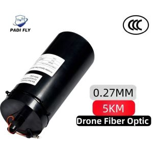 Carbon Fiber 0.27mm 5km Low Latency Fiber Optical for Drone Fpv Uav Anti Drone