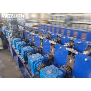 Flexible Ladder Type Cable Tray Manufacturing Machine With Gearbox Drive System